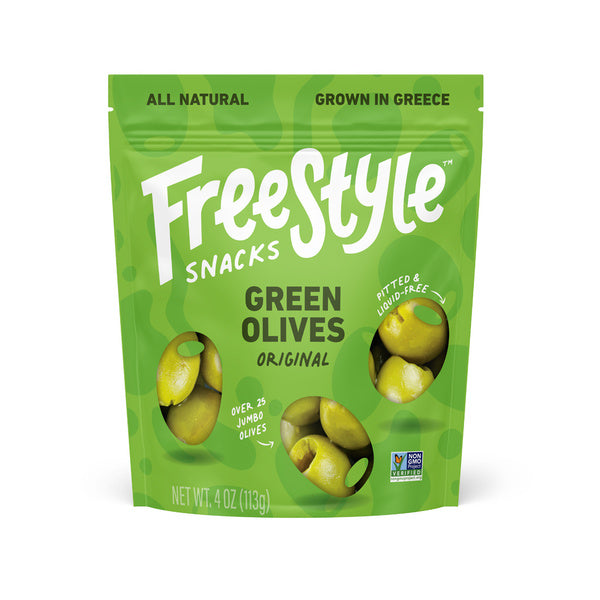 120-PACK OF Snack Olives Green Olives Original 4oz/120ct