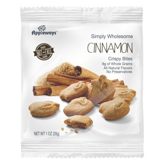 108-PACK OF Individually Wrapped Whole Grain Cinnamon Crispy Bites Appleways, 108 - 1 CNT