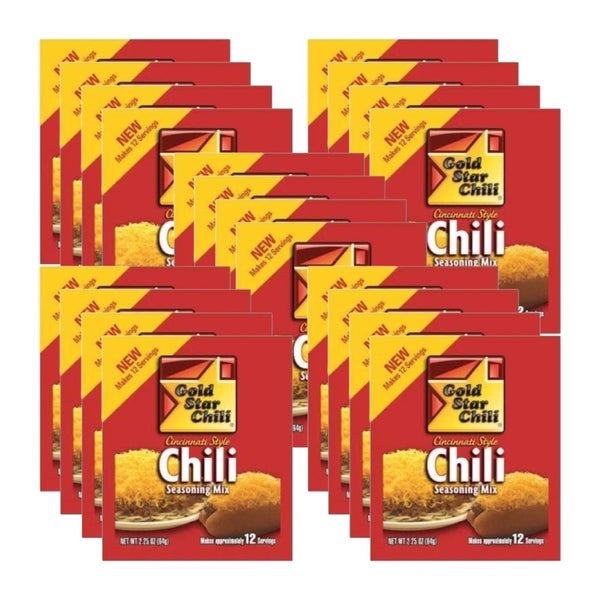 20-PACK OF Seasoning Chili Spice Gold Star Chili 2.25 oz