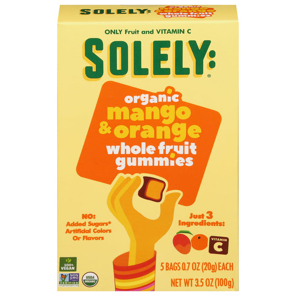 8-PACK OF SNACK FRUIT ORGANIC MANGO AND ORANGE GUMMIES