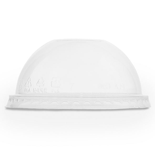 1000-PACK OF Container To Go Vegware Compostable PLA Dome Lid for 8-16 oz Bella Round Containers | No Hole | 1000 count