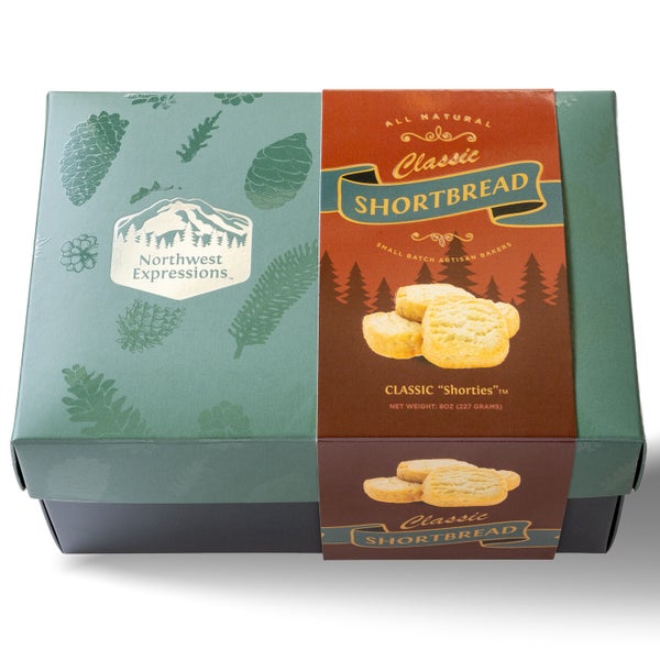 8-PACK OF Cookies Classic Shortbread "Shorties", Northwest Expressions