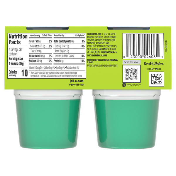 24-PACK OF GELATIN LEMON LIME SUGAR FREE