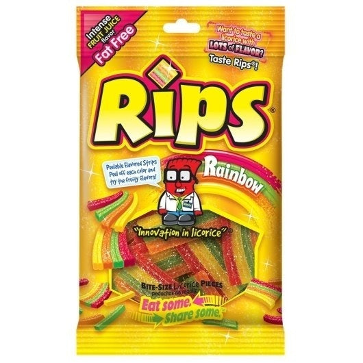 12-PACK OF Bite Size Peelable Rainbow Pieces Other, 12 - 4 Oz