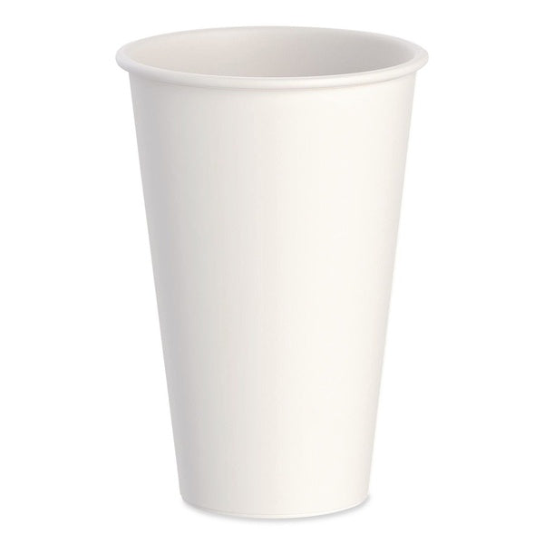 600-PACK OF Cup Paper SOLO DWTG16W Thermoguard 16 oz Eco-Friendly Insulated Paper Hot Cups - White with Sustainable Forest Print (600 Per Carton)