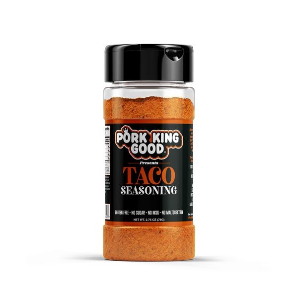 6-PACK OF Seasoning Shaker Taco Flavor, Pork King Good
