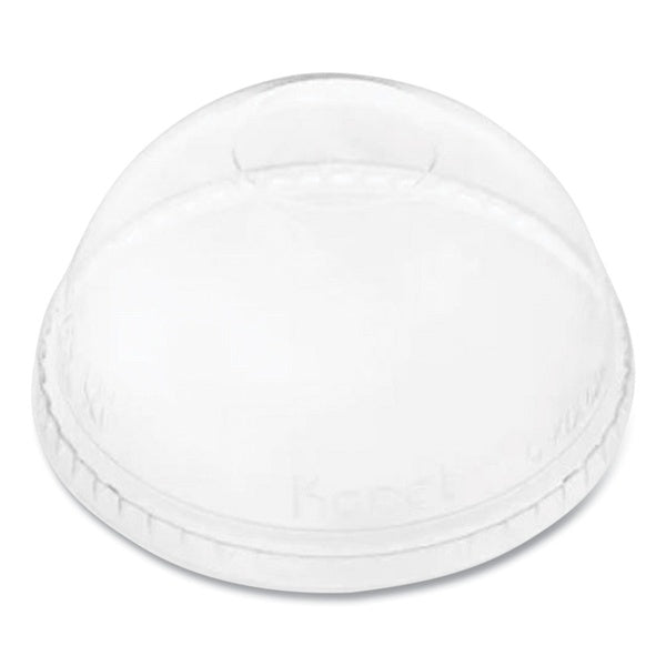1000-PACK OF Lid Dome Karat C-KDL626-NH Clear PET Plastic Dome Lids for Cold Cups - 12 oz to 24 oz - 1000 Count