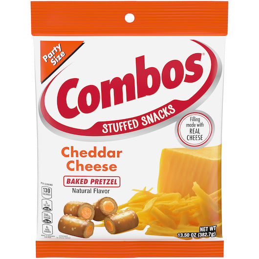 8-PACK OF Cheddar Cheese Pretzel Combos, 8 - 13.5 Oz