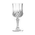 12-PACK OF Glass Wine 8 oz Crystal Cut Plastic