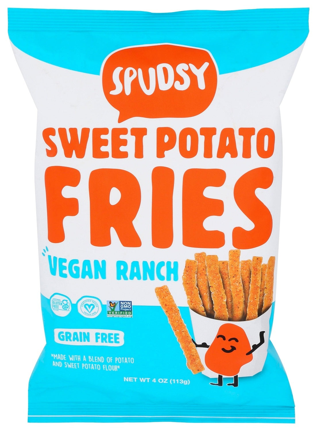 12-PACK OF SNACK VEGETABLE SWEET POTATO FRIES, VEGAN RANCH
