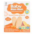 6-PACK OF Snack Puff Organic Sweet Potato And Carrot Baby Mum Mum 1.76 oz