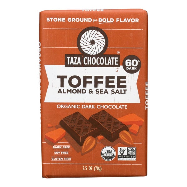 10-PACK OF CHOCOLATE DARK TOFFEE ALMOND SEA SALT