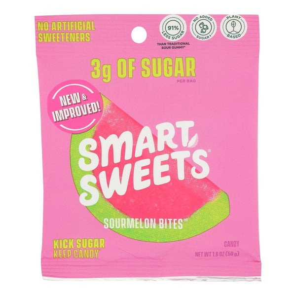 12-PACK OF CANDY GUMMY SOURMELON BITES