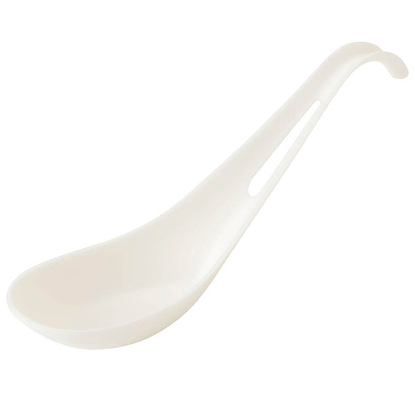 500-PACK OF SPOON CMPSTBL World Centric 6" Compostable tPLA Asian Soup Spoons | 500 count