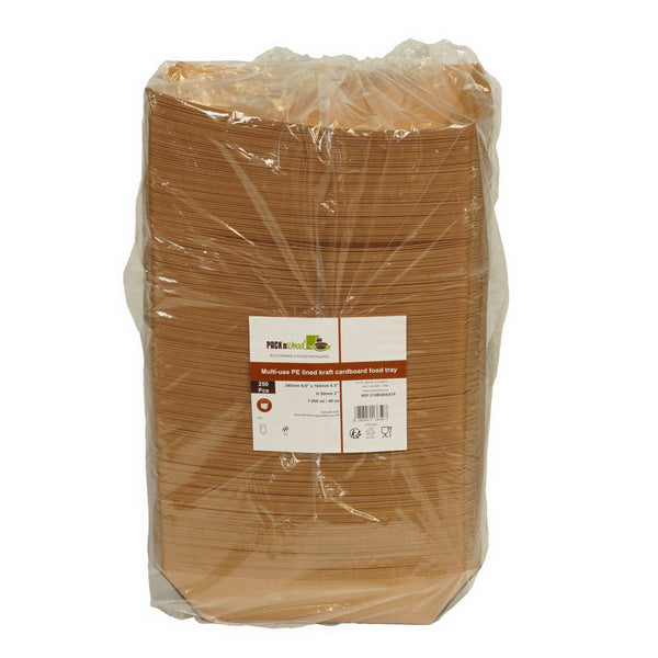 2-PACK OF BOAT PAPER KRAFT LRG 9.7X7X2.5