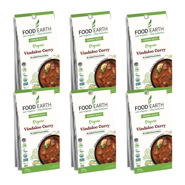 6-PACK OF Sauce Curry Vindaloo Food Earth 10.58 oz