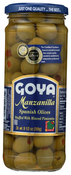 12-PACK OF Olive Manzanilla Goya 9.5 oz