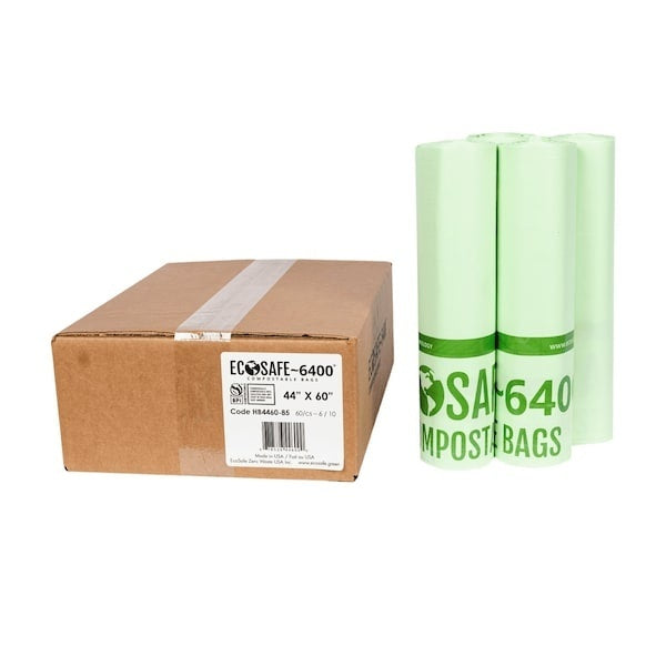 60-PACK OF Trash Liner Compostable 44x60"