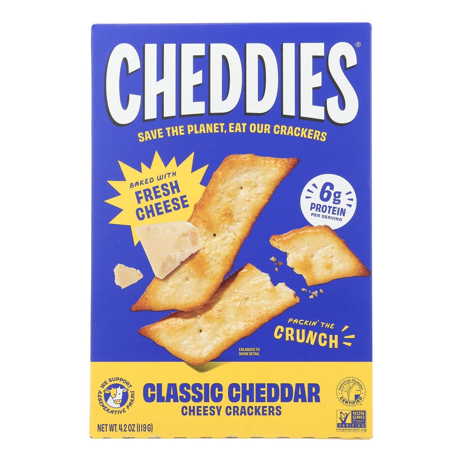 6-PACK OF CRACKER CHEESE CLASSIC CHEDDAR CHEESY