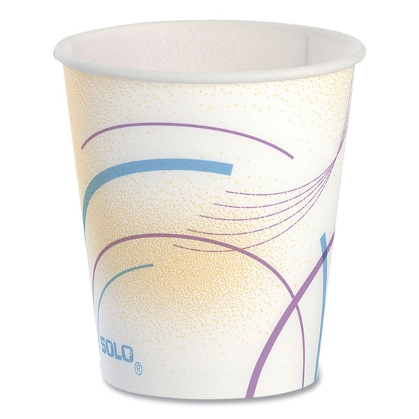 2500-PACK OF Cup Paper SOLO 52MD-0062 Multicolored 5 oz. Meridian Design Paper Cups - 2500 Count for Events and Medical Use