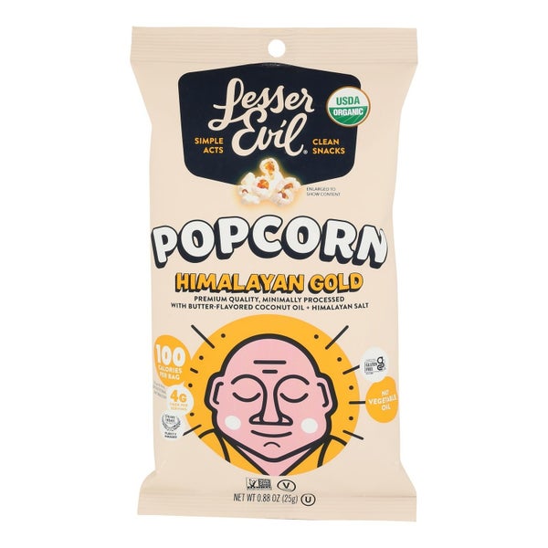18-PACK OF SNACK POPCORN BUTTER FLAVORED COCONUT OIL