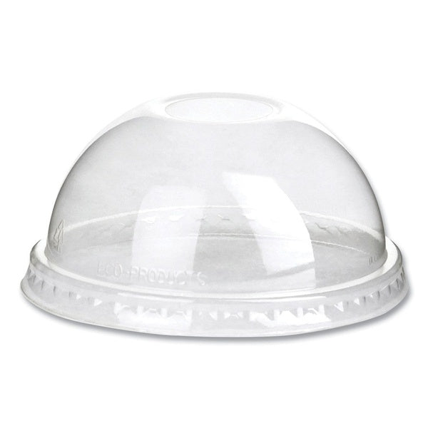 1000-PACK OF Lid Dome Eco-Products EP-DLCC Greenstripe Compostable Dome Lids for Cold Cups - Fits 9 to 24 oz, 1000 Count