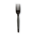 1000-PACK OF Cutlery Plastic Dixie FM517 Heavy Mediumweight Plastic Forks - Elegant Black Disposable Cutlery (1000 Count Carton)