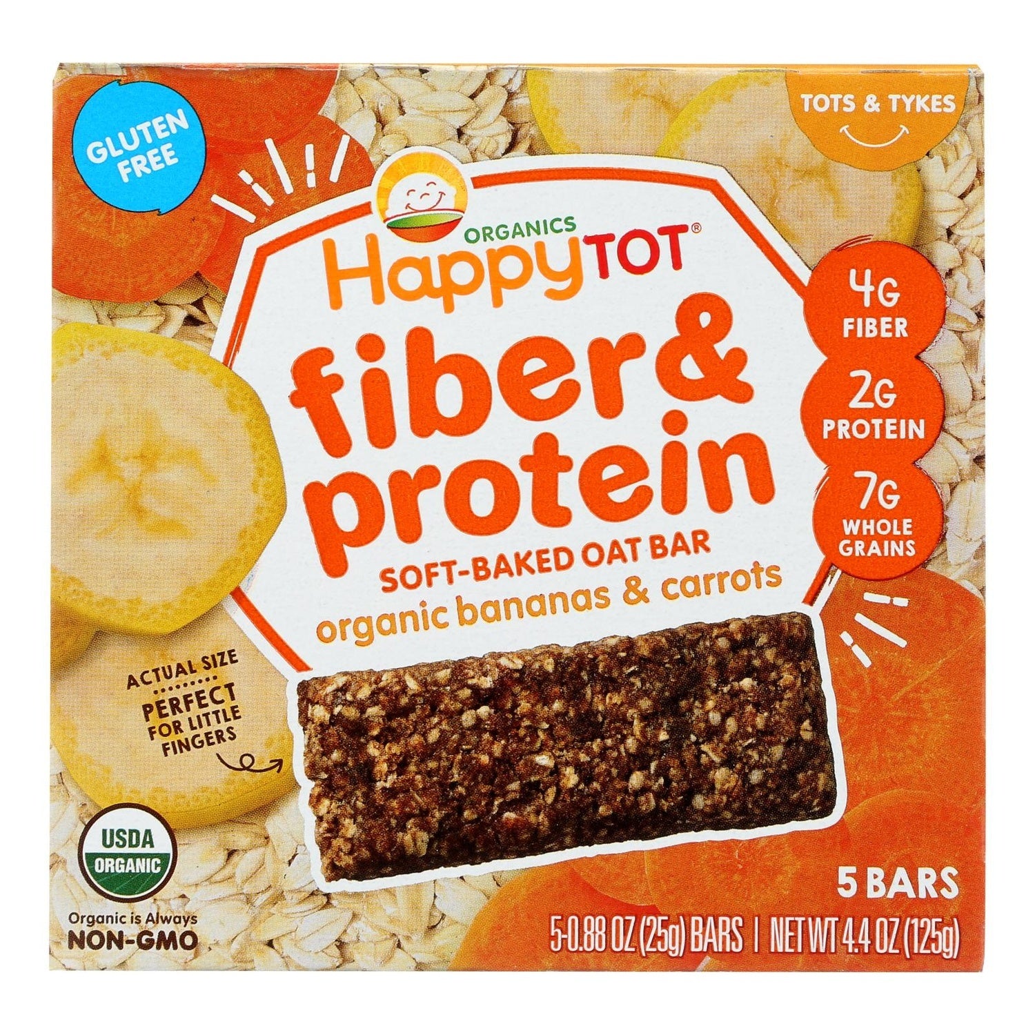 30-PACK OF SNACK BAR ORGANIC BANANAS AND CARROTS