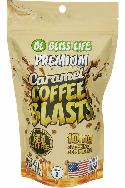 20-PACK OF Candy Freeze Dried, Caramel Coffee Blasts - French Vanilla, Bliss Life Products
