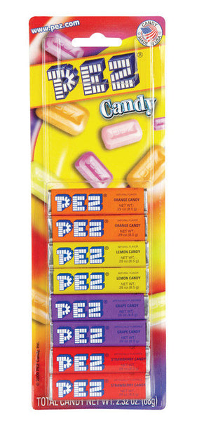 24-PACK OF CANDY FRUIT PEZ FRUIT CANDY