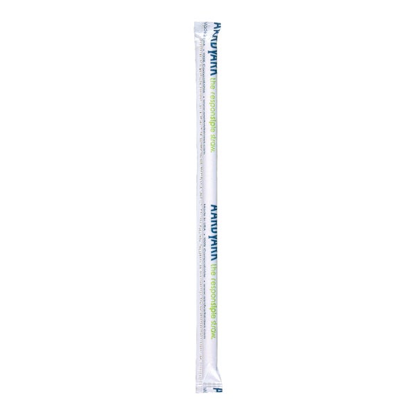 1-PACK OF STRAW PAPR WHT GNT WRAPD 7.75