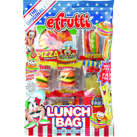 12-PACK OF Lunch Bag Gummy Candy Efruiti, 12 - 2.7 Oz
