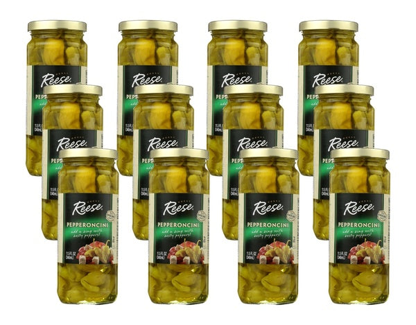 12-PACK OF Pepper Pepperoncini Reese 11.5 oz