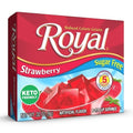 12-PACK OF Sugar Free Strawberry Flavored Gelatin Mix Royal, 12 - 0.32 Oz