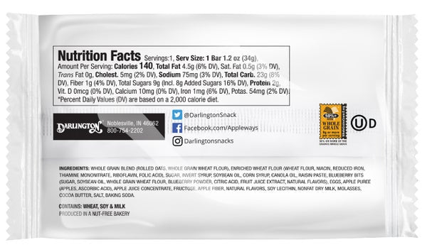 216-PACK OF BREAKFAST BAR BLUEBRY OATMEAL