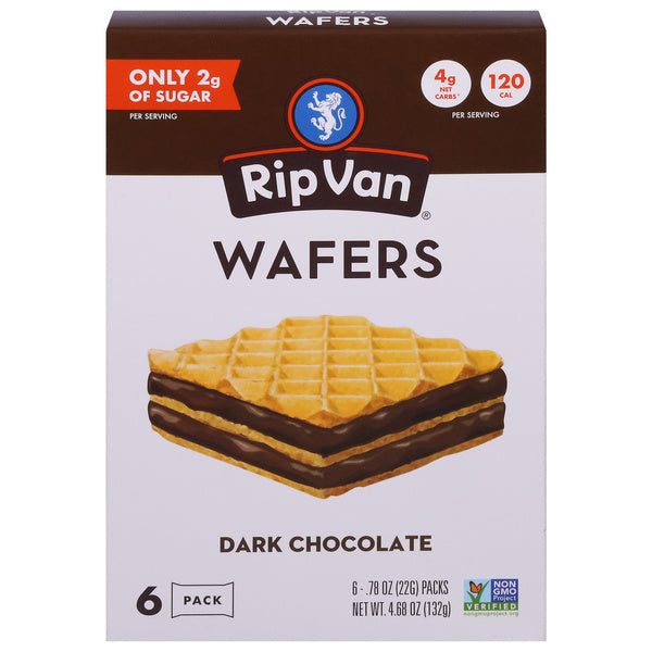 6-PACK OF WAFER CHOC DARK CHOCOLATE