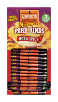 18-PACK OF PORK RIND HOT AND SPICY MICROWAVE