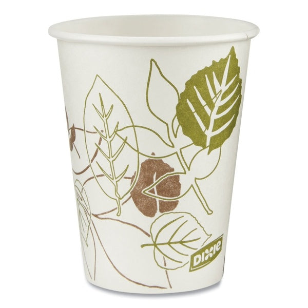 50-PACK OF Cup Paper Dixie 2338PATH Pathways 8 oz. Durable Paper Hot Cups - 50 Count Pack for Coffee and Hot Beverages