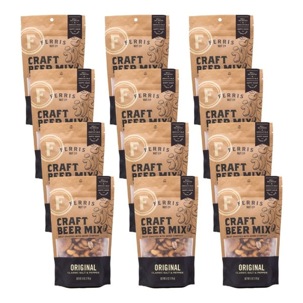 12-PACK OF Snack Trail Mix Original Craft Beer Ferris Eb 6 oz