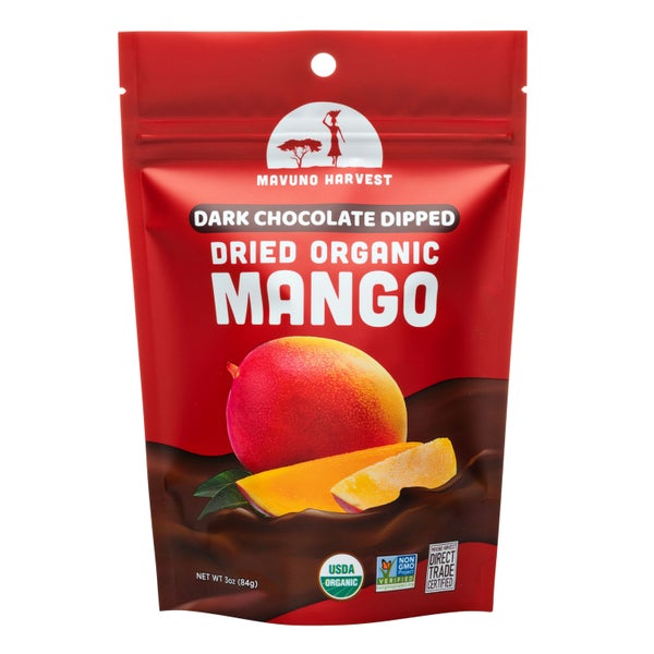 24-PACK OF Mango & Chocolate Dried Organic, Retail Size