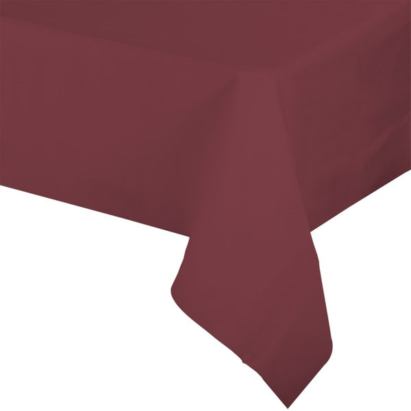 96-PACK OF Tablecover Plastic 54x108 Burgundy