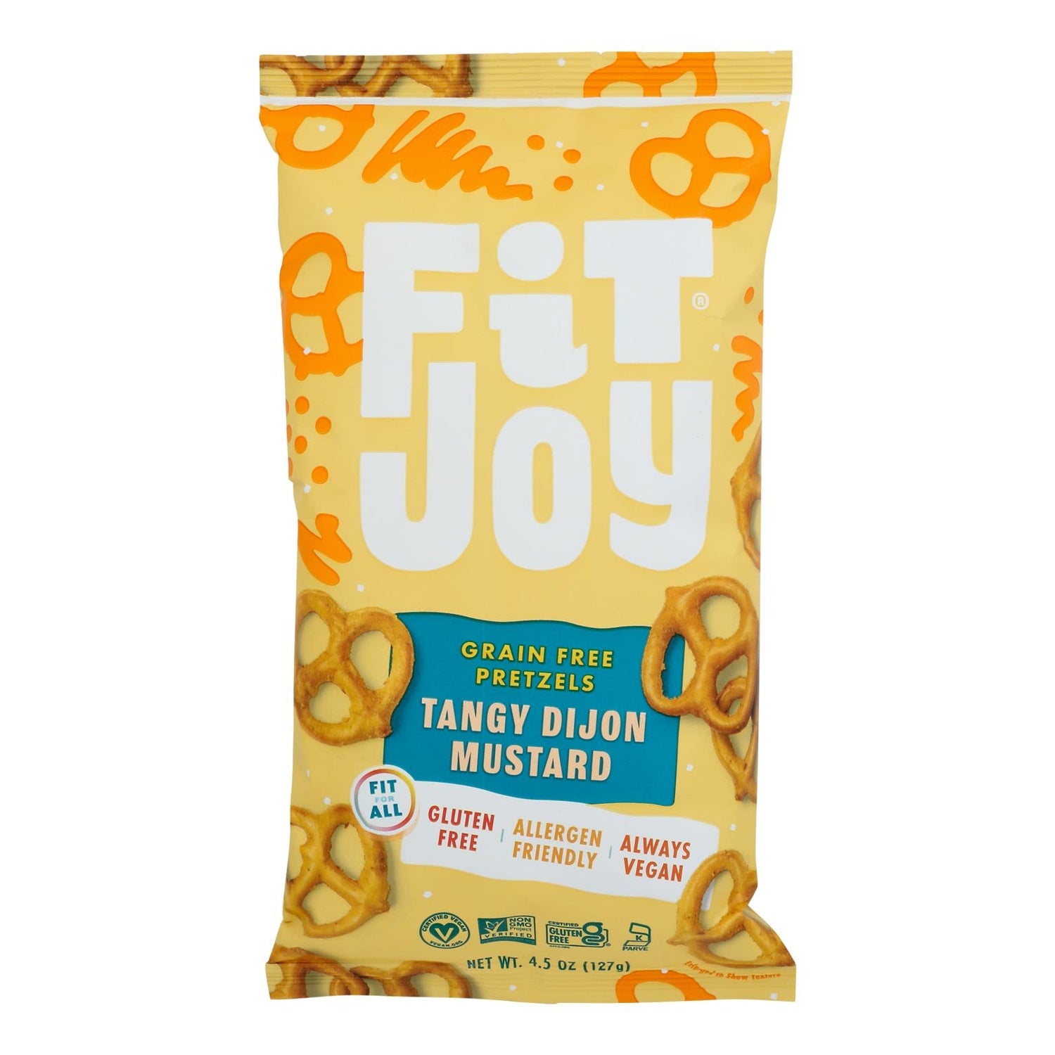 12-PACK OF SNACK PRETZEL GRAIN FREE TANGY DIJON MUSTARD