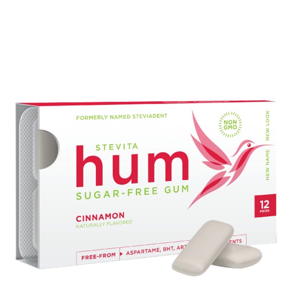 12-PACK OF Gum Chewing, Stevita Hum Gum - Cinnamon, Stevita Naturals