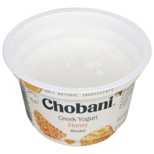 12-PACK OF Honey & Cream Blended Greek Yogurt Chobani, 12 - 5.3 OZ