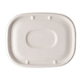 400-PACK OF Lid Lid Eco-Friendly Paper Fiber Lids for Containers - 8.9" x 6.9" x 0.4" - Natural Bamboo & Plant Fiber - 400 Count