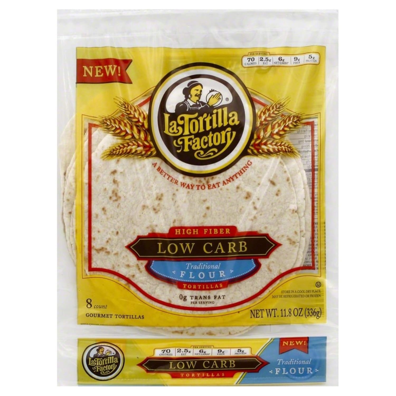 10- PACK OF TORTILLA FLOUR LOW CARB