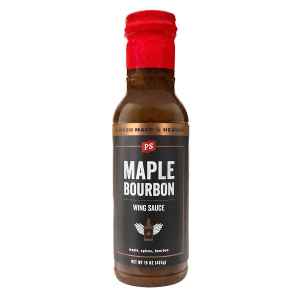 6-PACK OF Sauce Wing Maple Bourbon, PS Seasoning