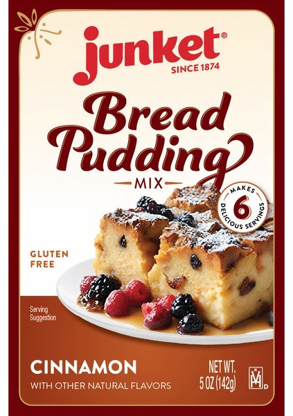12-PACK OF Baking Mix, Cinnamon Bread Pudding, Junket Foods