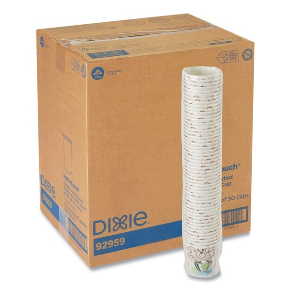 1000-PACK OF Cup Paper Dixie 92959 10 oz. PerfecTouch Insulated Coffee Cups - Haze Design (Pack of 1000)