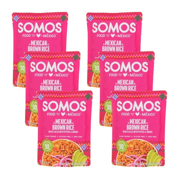 6-PACK OF Entree Mexican Brown Rice Somos 8.8 oz